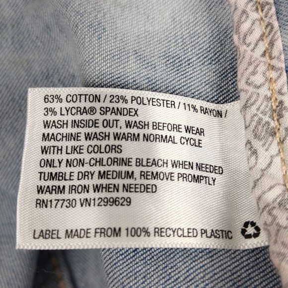 Wild Fable Tie Dye Seamed Denim Jean Skirt - Picture 8 of 9